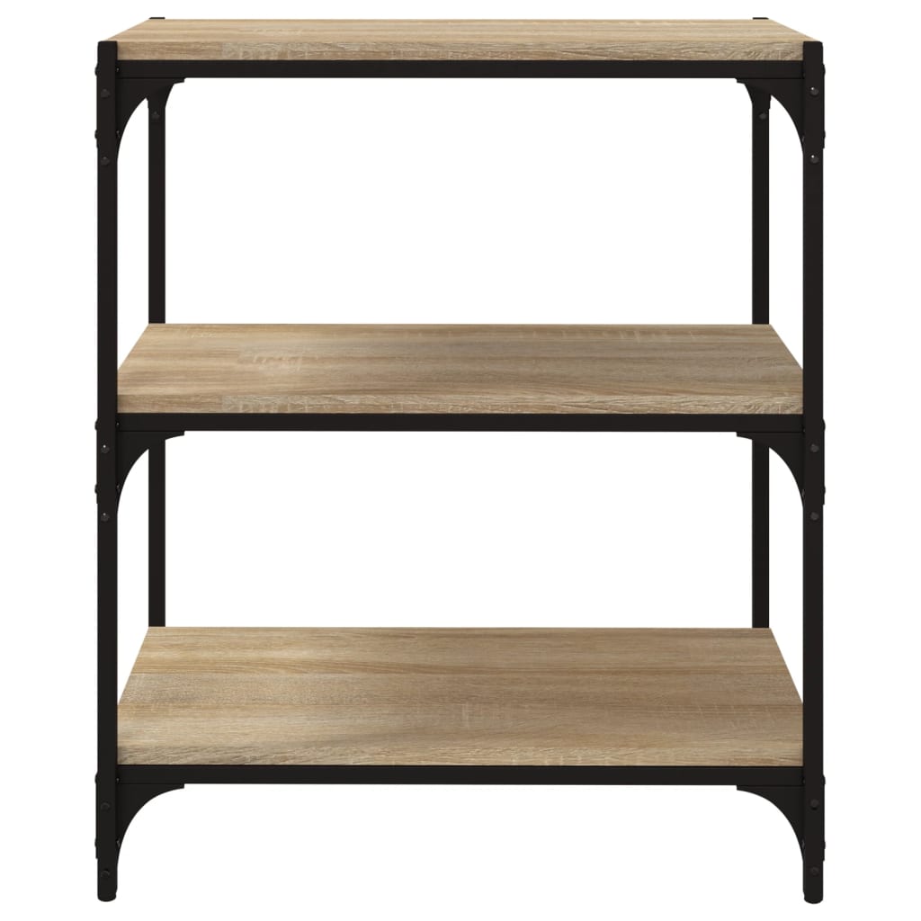 Bibliothèque Chêne Sonoma 60x33x70,5 cm Bois d'ingénierie acier - XIOS