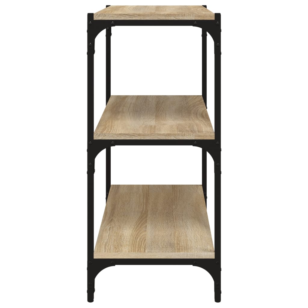 Bibliothèque Chêne Sonoma 60x33x70,5 cm Bois d'ingénierie acier - XIOS