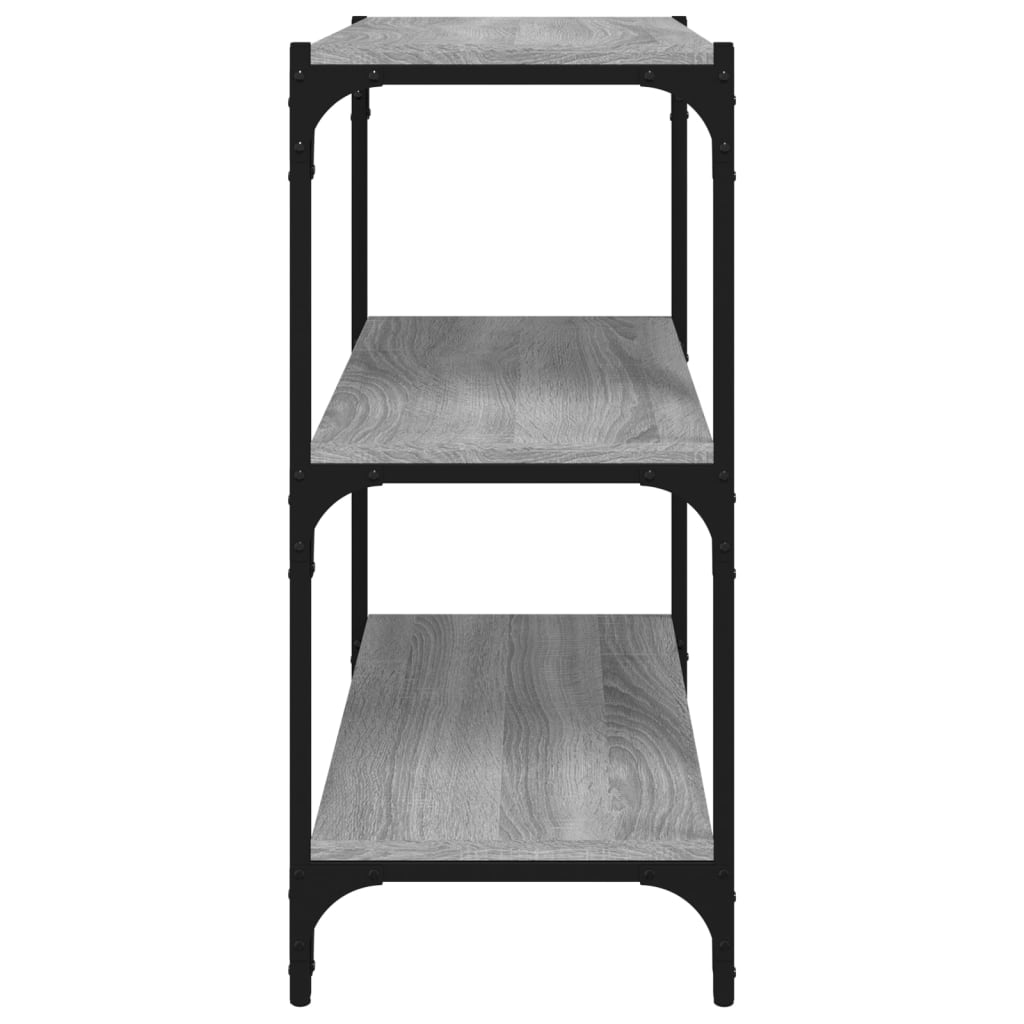 Bibliothèque Sonoma gris 60x33x70,5 cm Bois d'ingénierie acier - XIOS