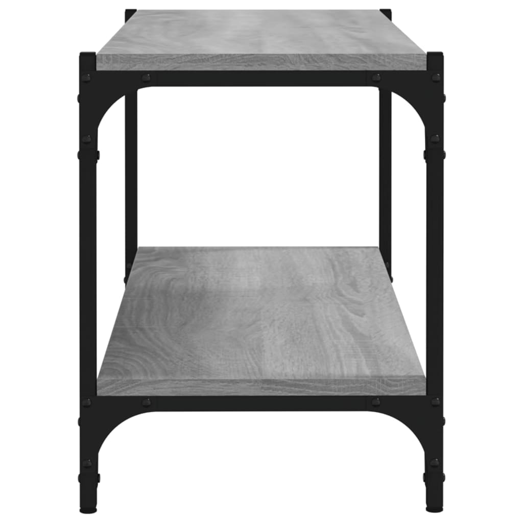 Meuble TV Sonoma gris 80x33x41 cm Bois d'ingénierie et acier - XIOS