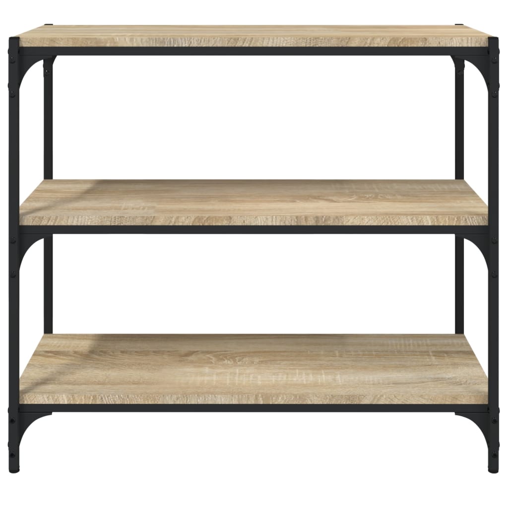 Bibliothèque Chêne Sonoma 80x33x70,5 cm Bois d'ingénierie acier - XIOS