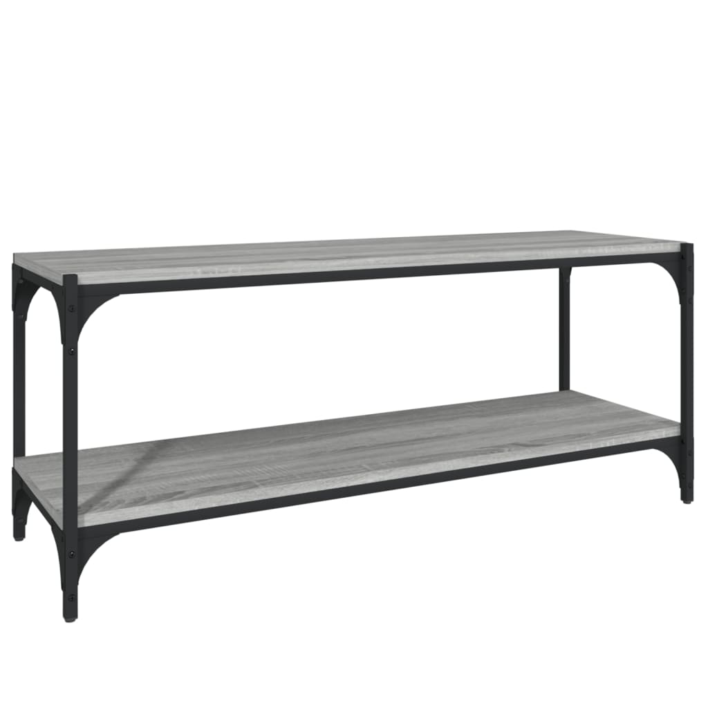 Meuble TV Sonoma gris 100x33x41 cm Bois d'ingénierie et acier - XIOS