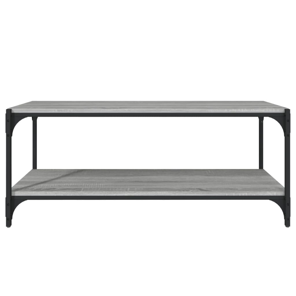Meuble TV Sonoma gris 100x33x41 cm Bois d'ingénierie et acier - XIOS