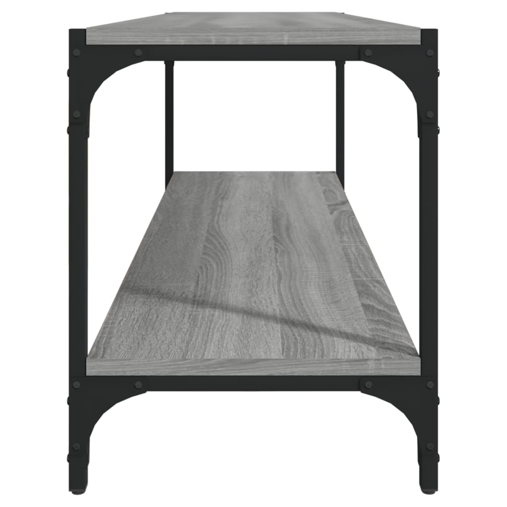 Meuble TV Sonoma gris 100x33x41 cm Bois d'ingénierie et acier - XIOS