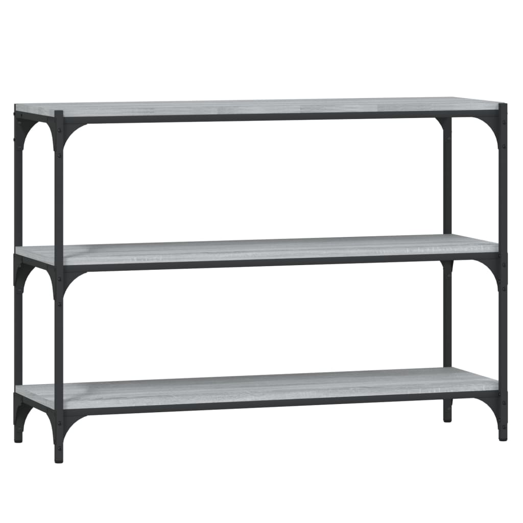 Bibliothèque Sonoma gris 100x33x70,5 cm Bois d'ingénierie acier - XIOS
