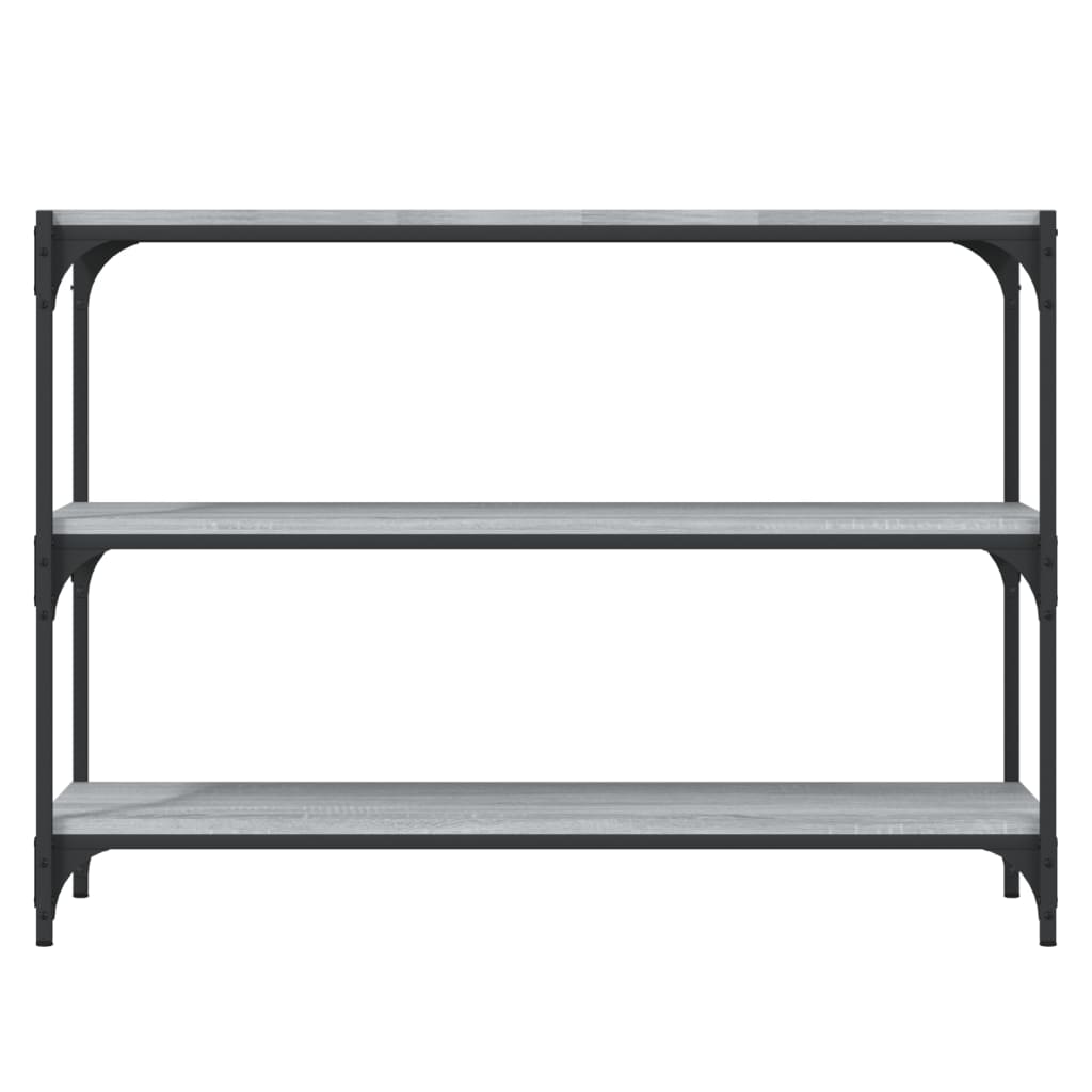 Bibliothèque Sonoma gris 100x33x70,5 cm Bois d'ingénierie acier - XIOS