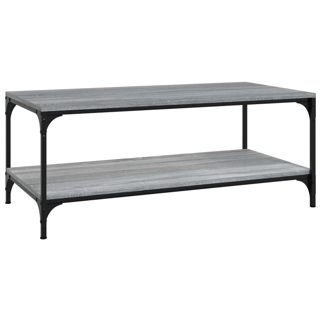 Table basse Sonoma gris 80x50x40 cm Bois d'ingénierie - XIOS