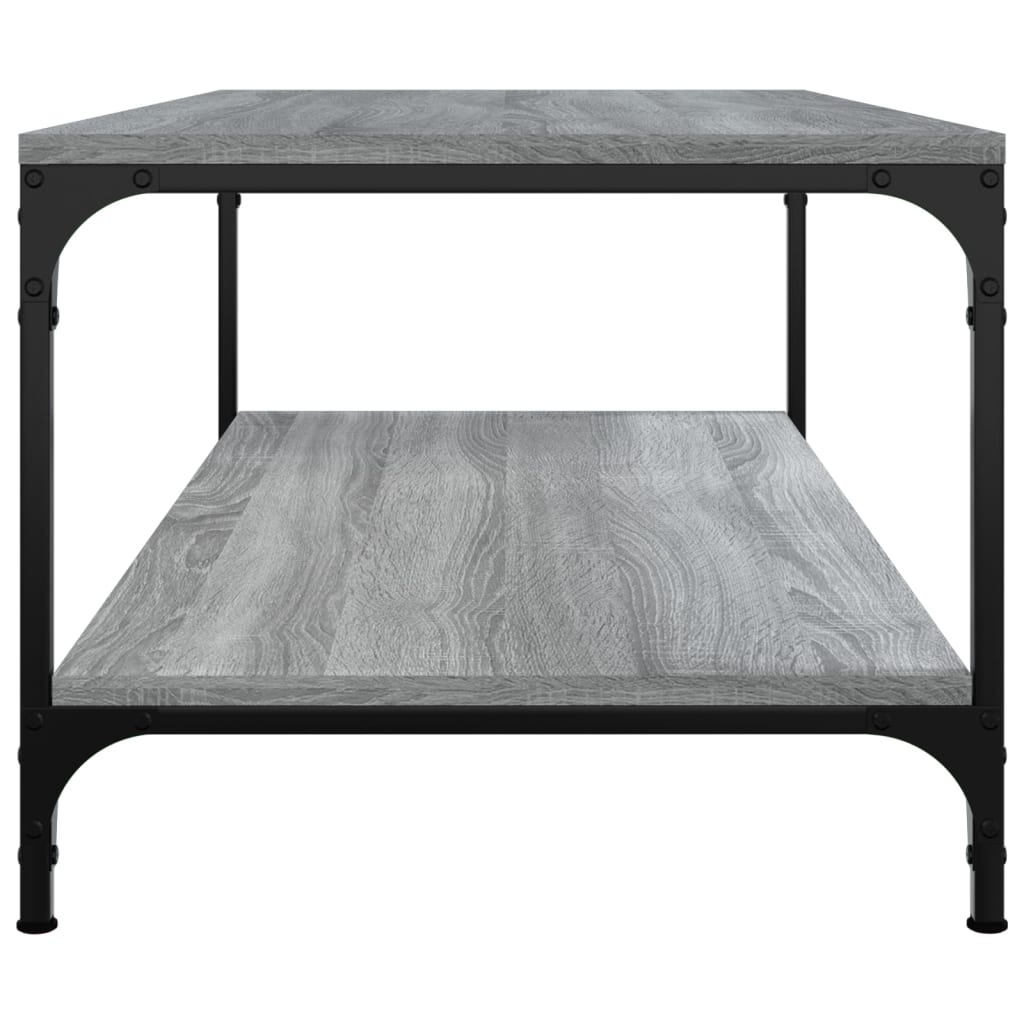 Table basse Sonoma gris 80x50x40 cm Bois d'ingénierie - XIOS