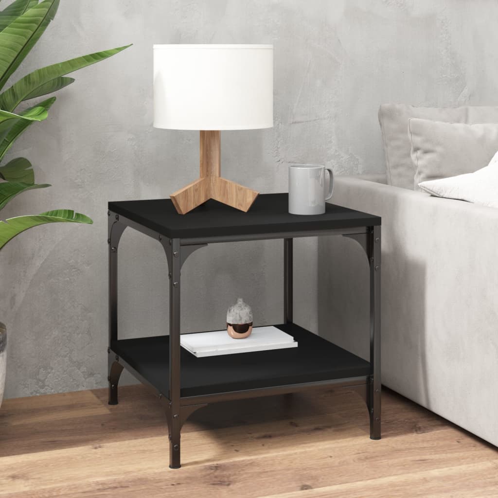 Table d'appoint Noir 40x40x40 cm Bois d'ingénierie - XIOS