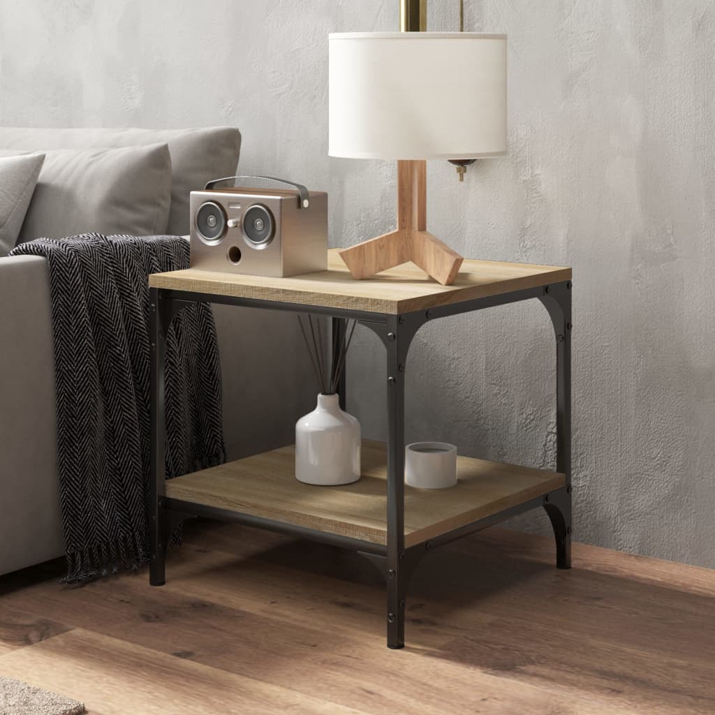 Tables d'appoint 2 pcs Chêne sonoma 40x40x40 cm Bois ingénierie - XIOS