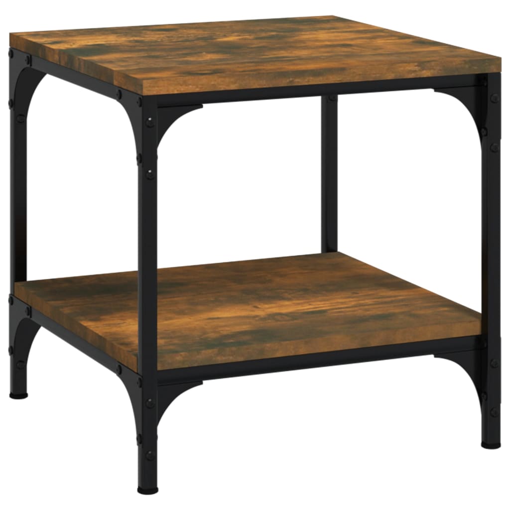Tables d'appoint 2 pcs Chêne fumé 40x40x40 cm Bois d'ingénierie - XIOS