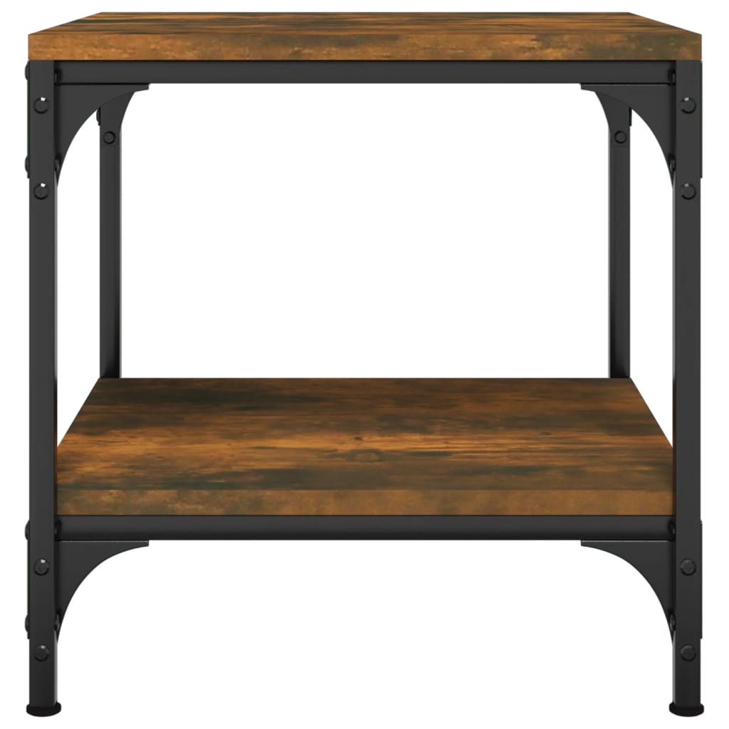 Tables d'appoint 2 pcs Chêne fumé 40x40x40 cm Bois d'ingénierie - XIOS