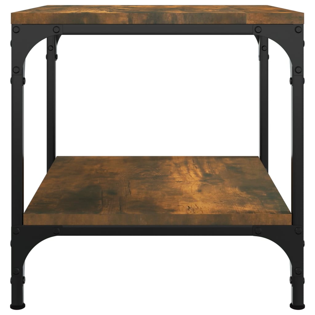 Tables d'appoint 2 pcs Chêne fumé 40x40x40 cm Bois d'ingénierie - XIOS