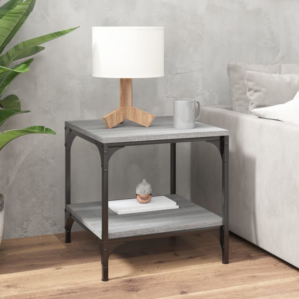 Tables d'appoint 2pcs Sonoma gris 40x40x40 cm Bois d'ingénierie - XIOS