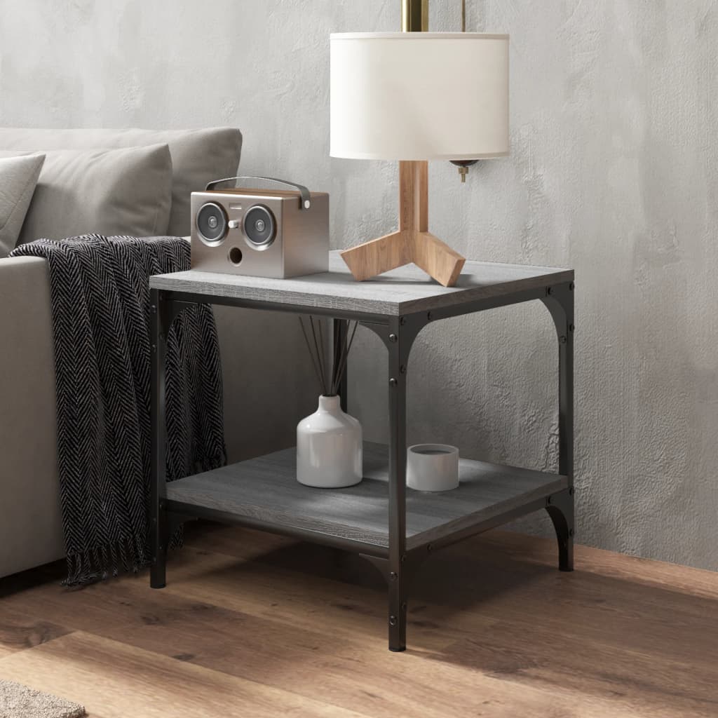 Tables d'appoint 2pcs Sonoma gris 40x40x40 cm Bois d'ingénierie - XIOS