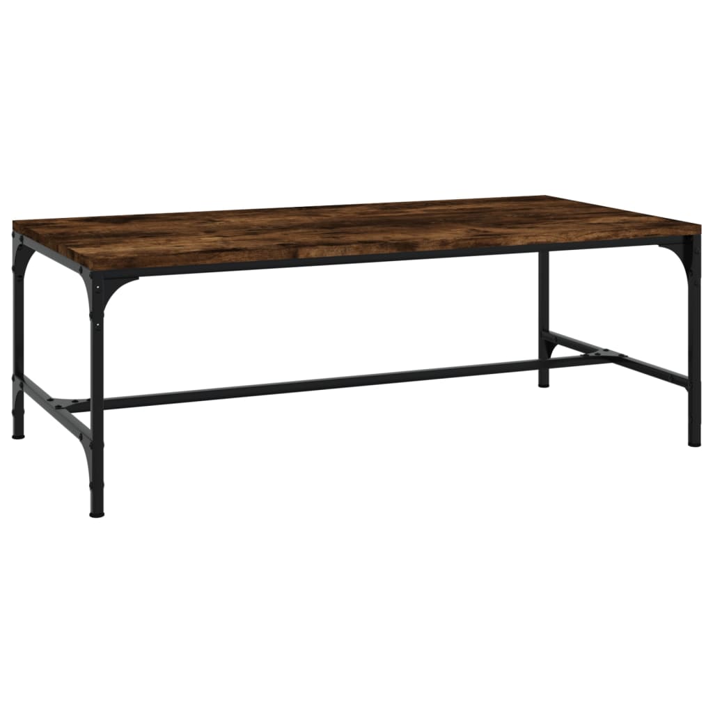 Table basse Chêne fumé 100x50x35 cm Bois d'ingénierie - XIOS