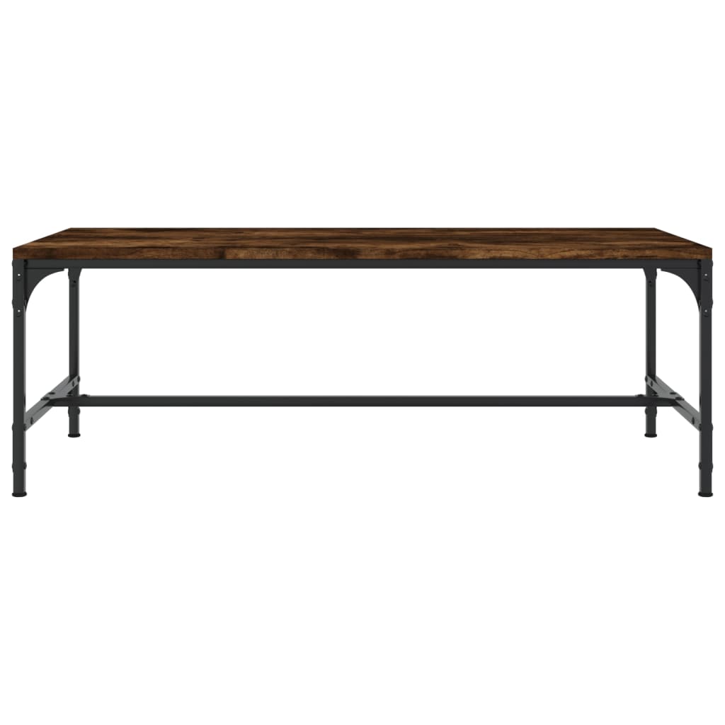 Table basse Chêne fumé 100x50x35 cm Bois d'ingénierie - XIOS