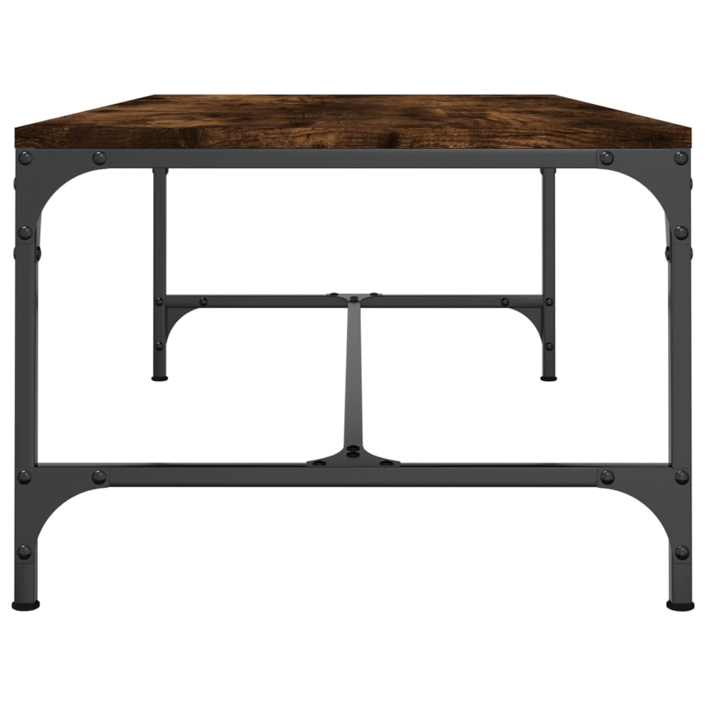 Table basse Chêne fumé 100x50x35 cm Bois d'ingénierie - XIOS