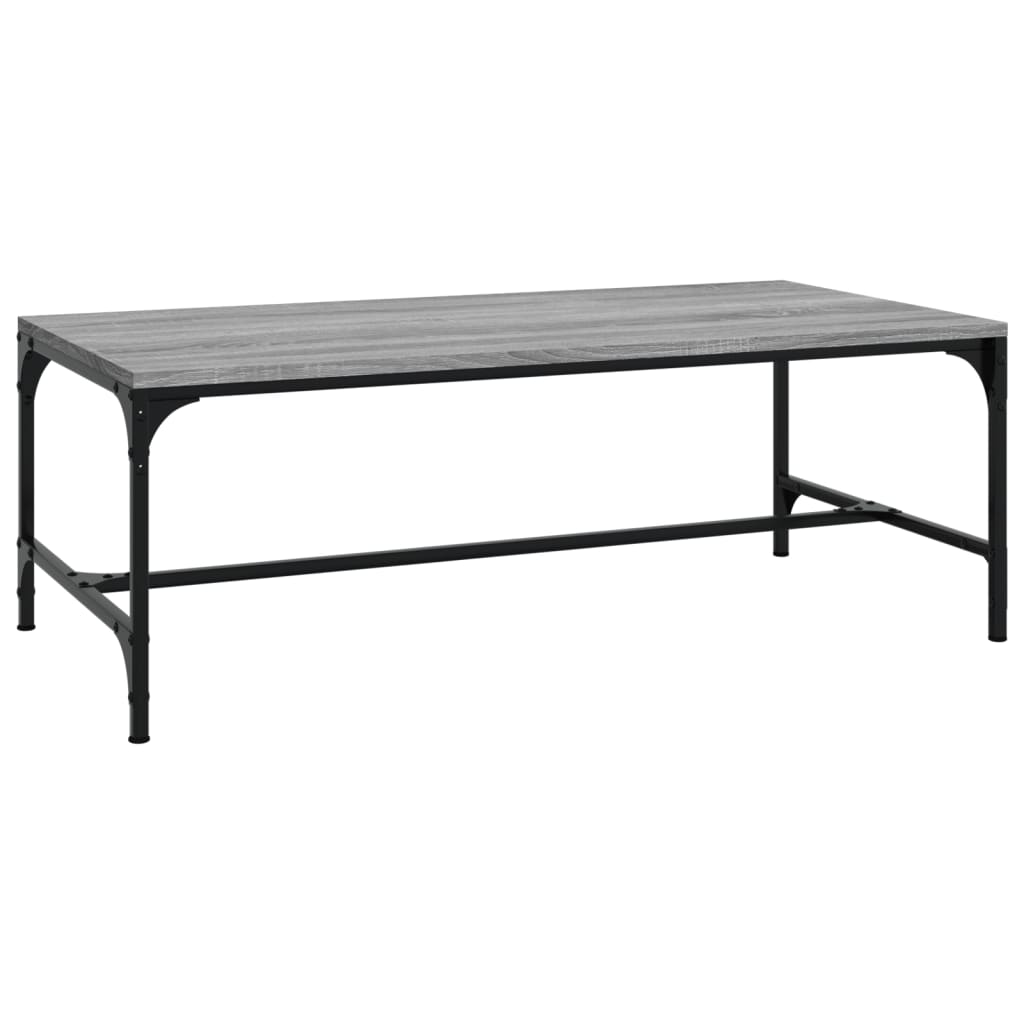 Table basse Sonoma gris 100x50x35 cm Bois d'ingénierie - XIOS