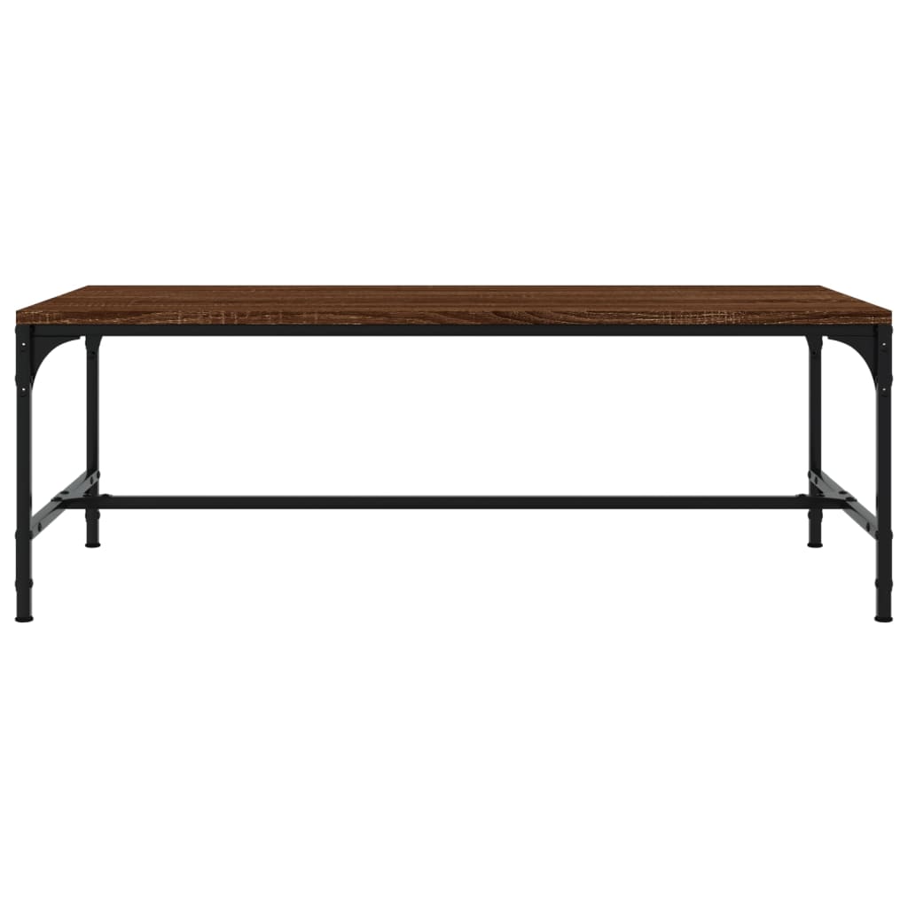 Table basse Chêne marron 100x50x35 cm Bois d'ingénierie - XIOS