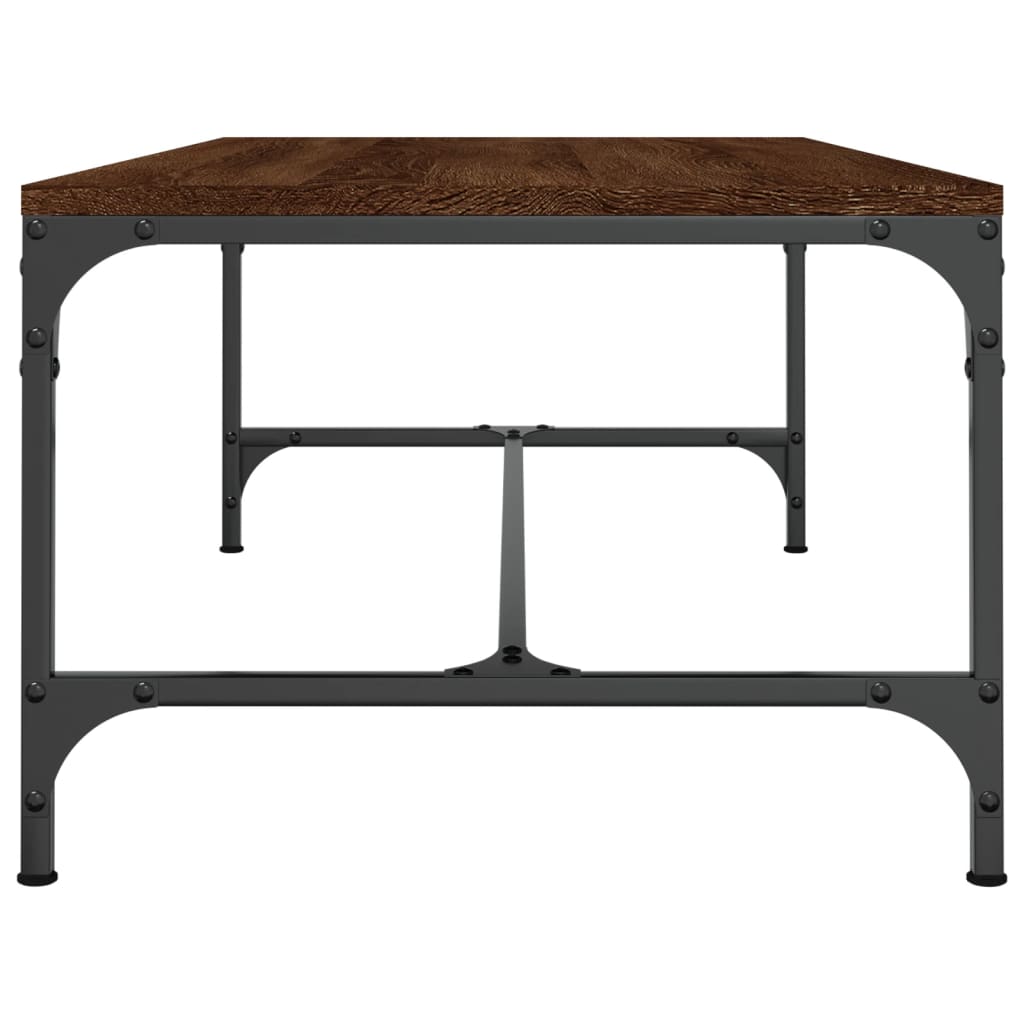 Table basse Chêne marron 100x50x35 cm Bois d'ingénierie - XIOS
