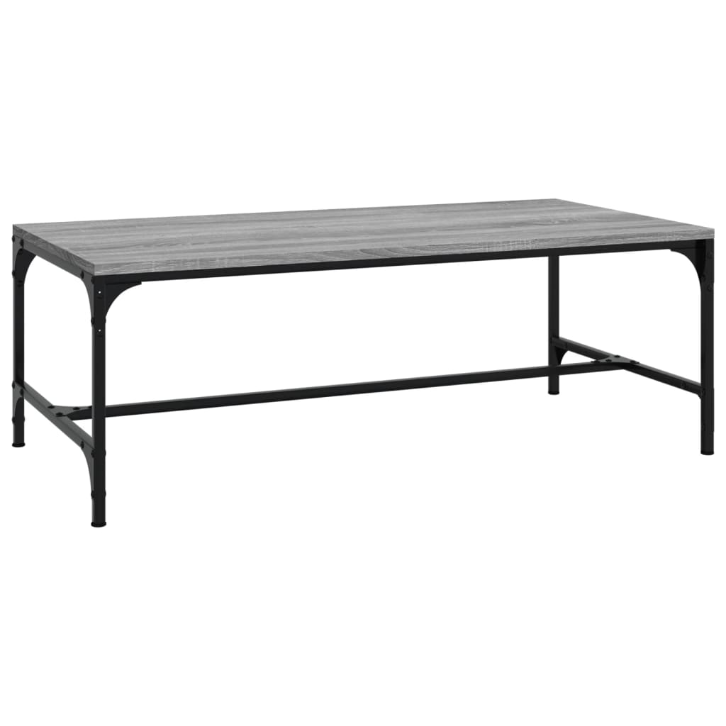 Table basse Sonoma gris 80x50x35 cm Bois d'ingénierie - XIOS