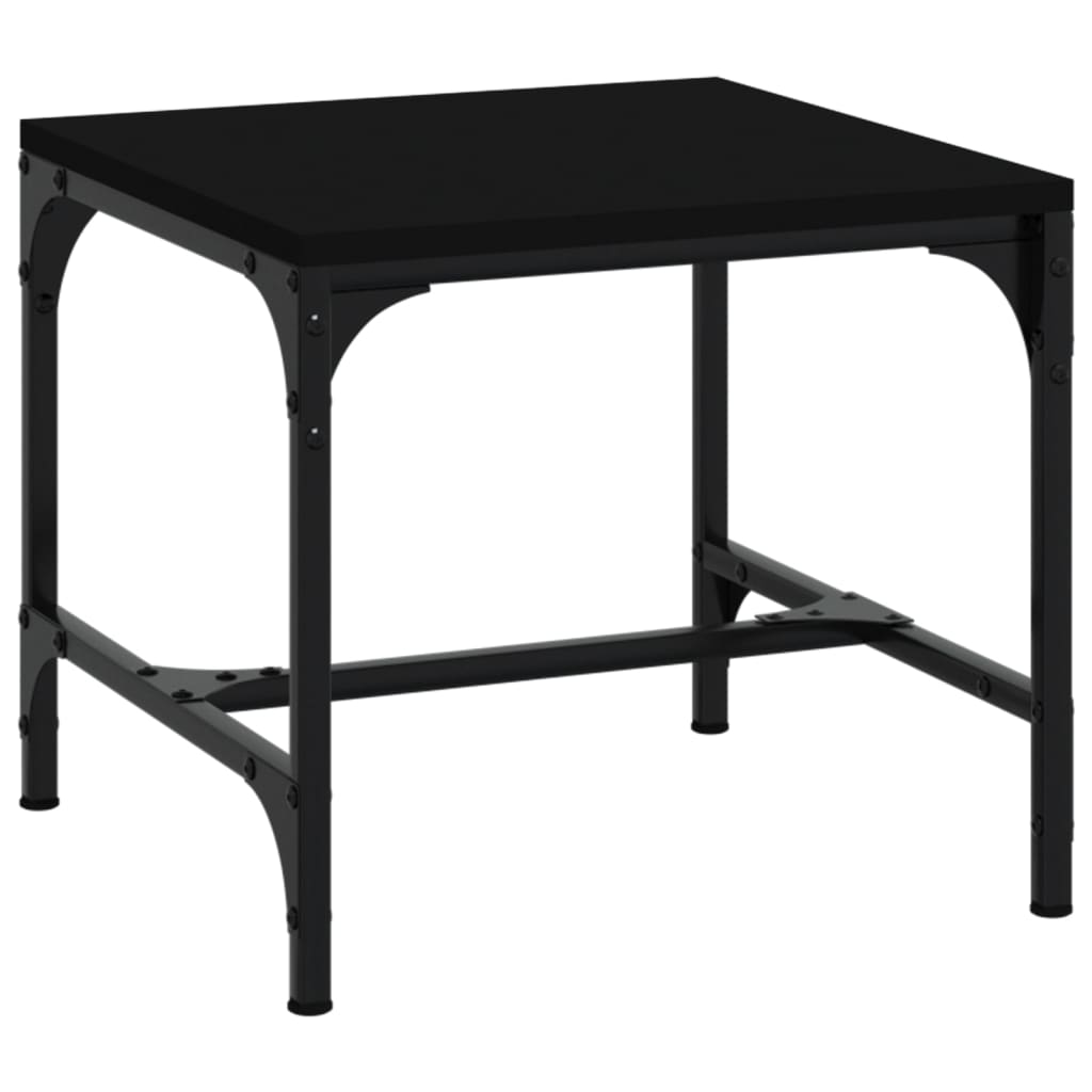 Table basse Noir 50x50x35 cm Bois d'ingénierie - XIOS
