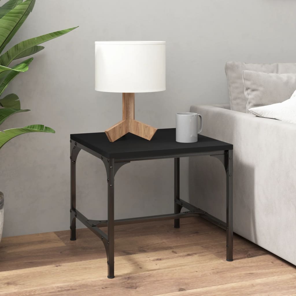Table basse Noir 50x50x35 cm Bois d'ingénierie - XIOS