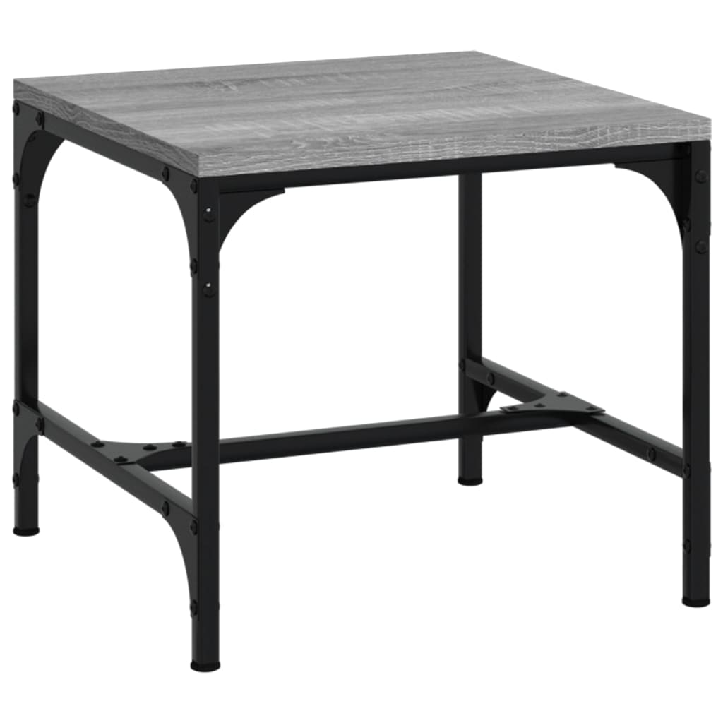 Table basse Sonoma gris 50x50x35 cm Bois d'ingénierie - XIOS