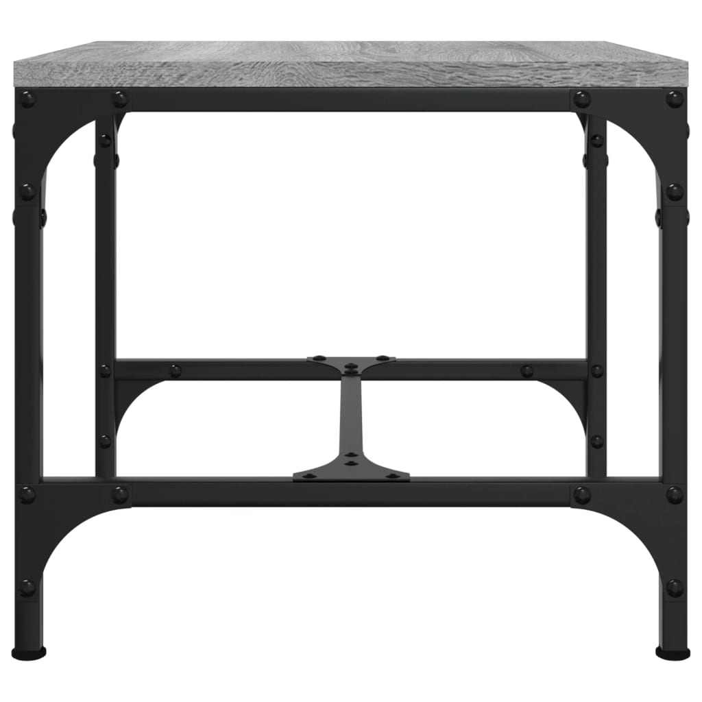 Table basse Sonoma gris 50x50x35 cm Bois d'ingénierie - XIOS