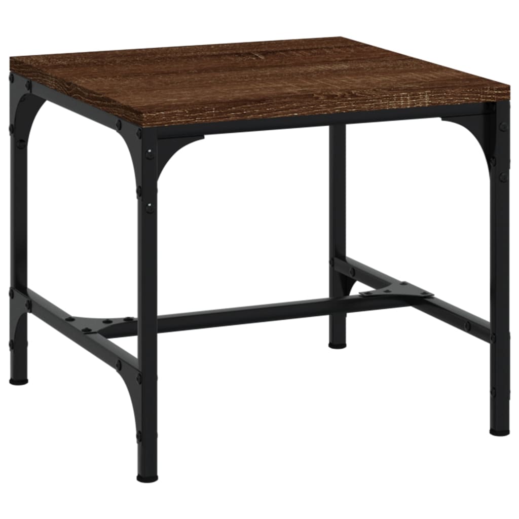 Table basse Chêne marron 50x50x35 cm Bois d'ingénierie - XIOS