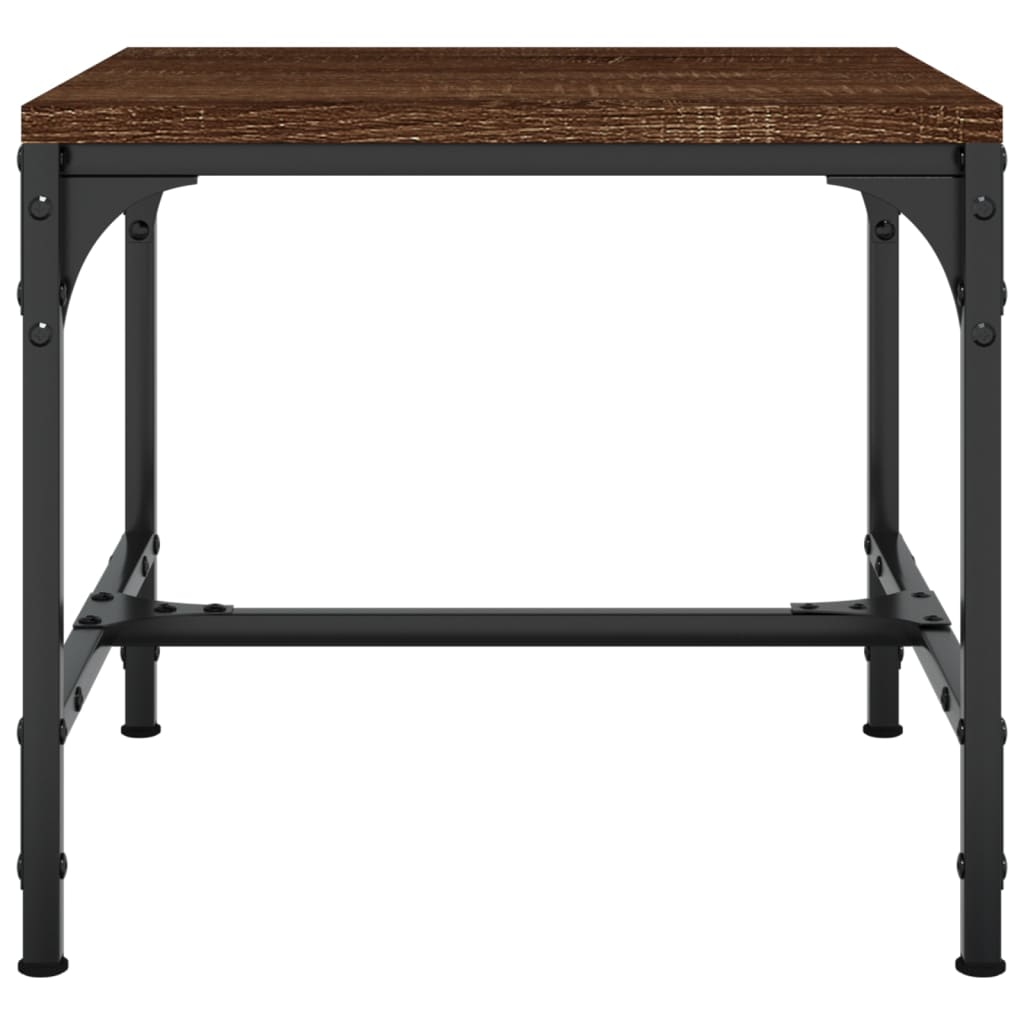 Table basse Chêne marron 50x50x35 cm Bois d'ingénierie - XIOS