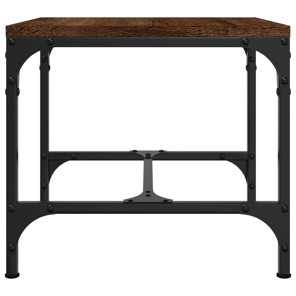 Table basse Chêne marron 50x50x35 cm Bois d'ingénierie - XIOS