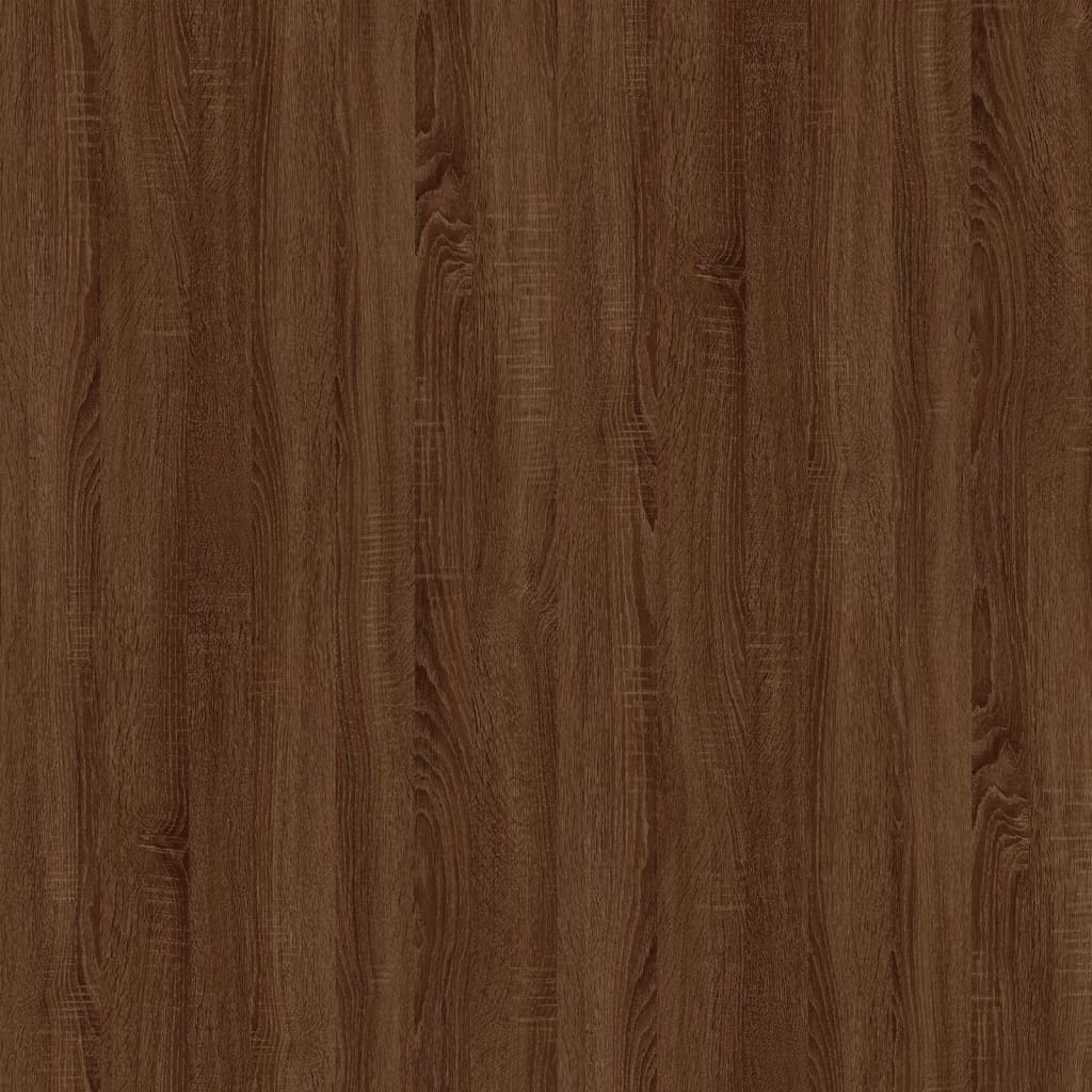 Table basse Chêne marron 50x50x35 cm Bois d'ingénierie - XIOS