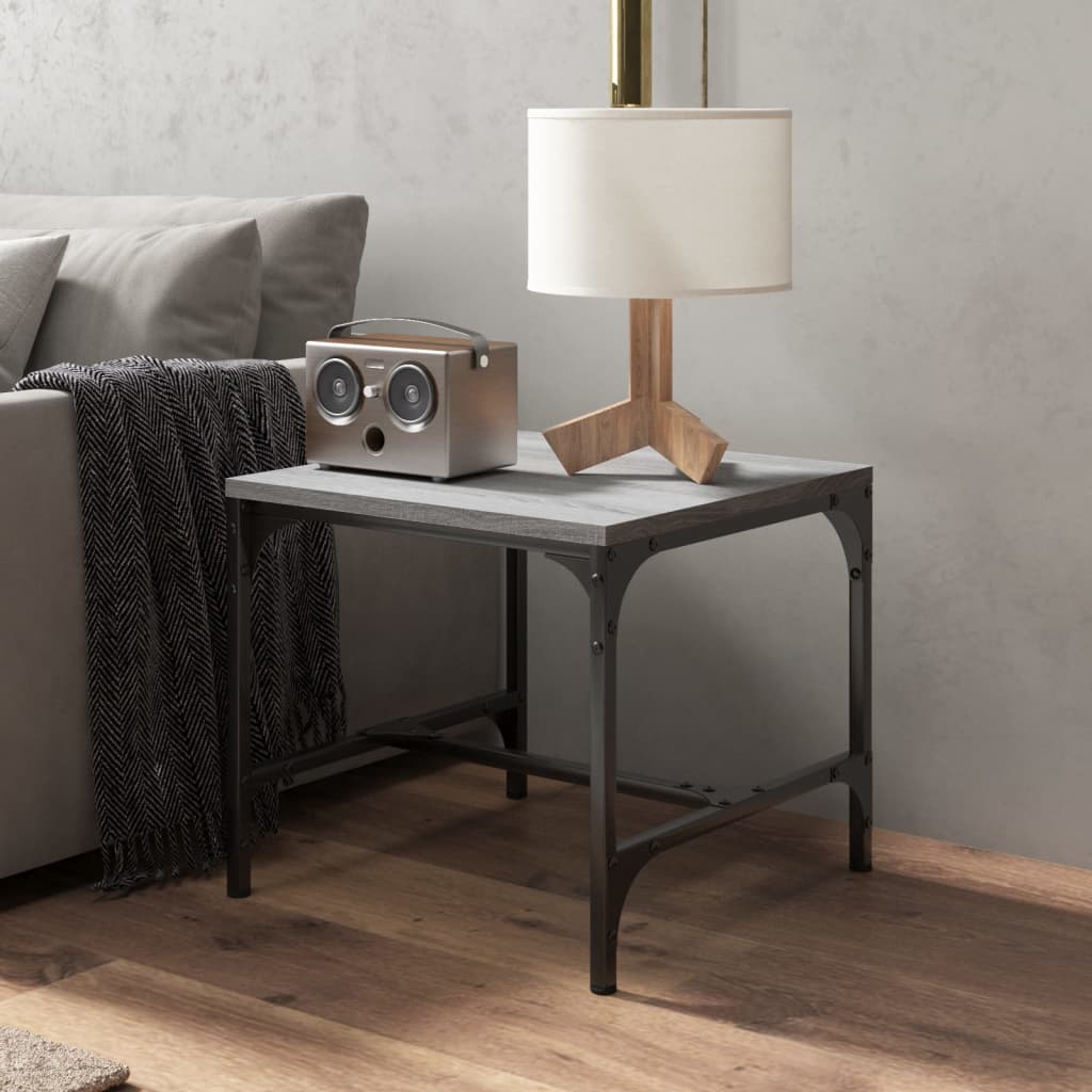 Tables d'appoint 2pcs Sonoma gris 40x40x35 cm Bois d'ingénierie - XIOS