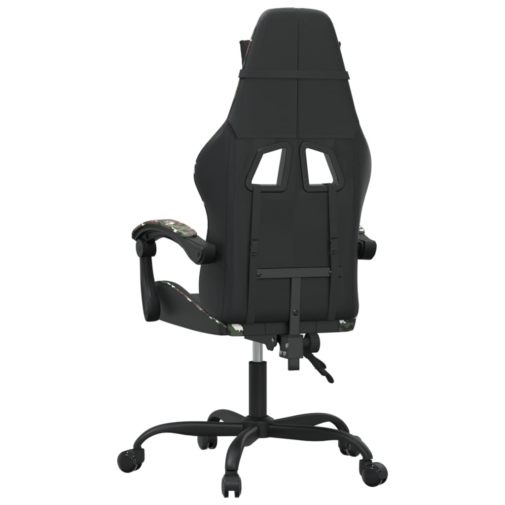 Chaise de jeu pivotante Noir et camouflage Similicuir - XIOS
