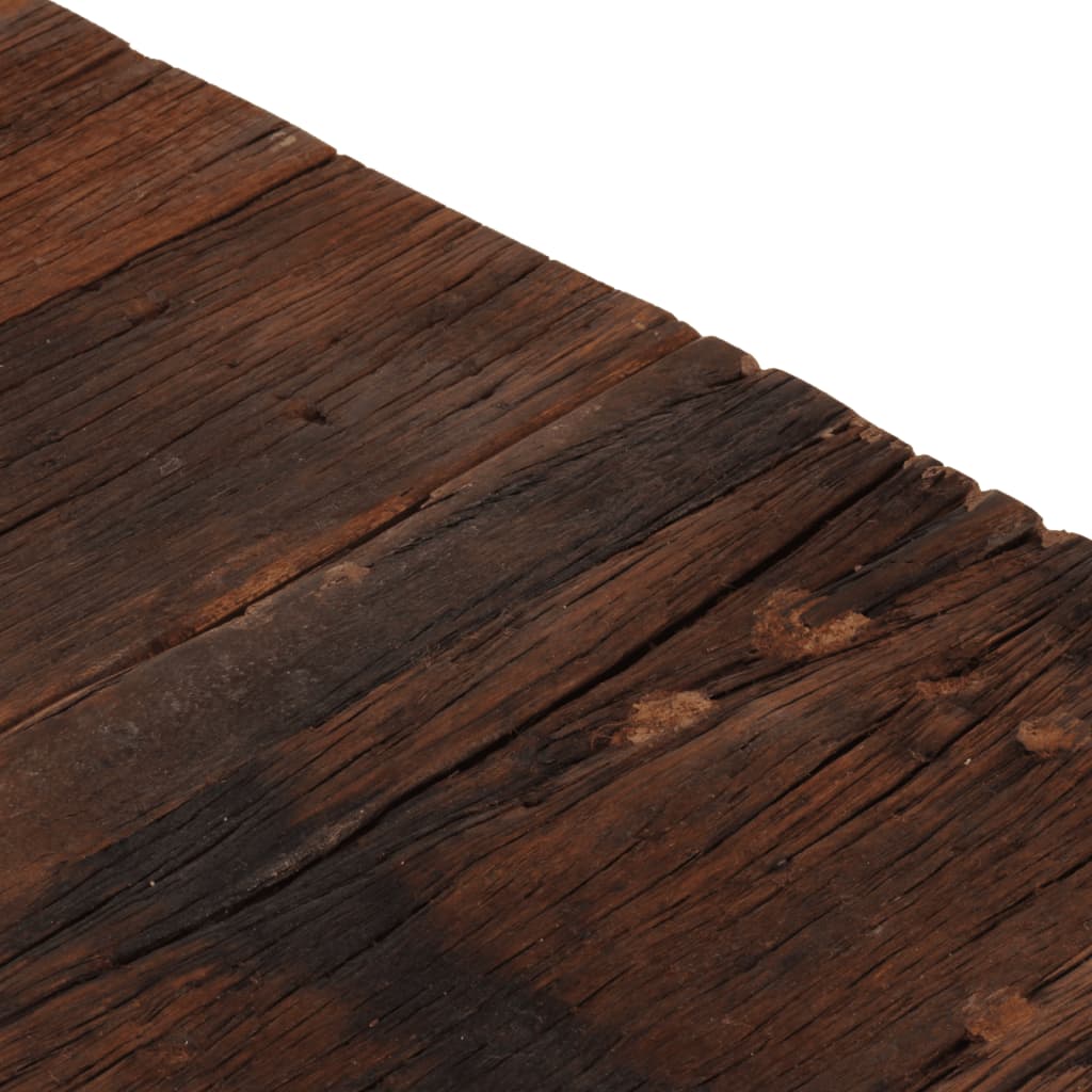 Table basse doré acier inoxydable et bois de mélèze massif Tables basses vidaXL