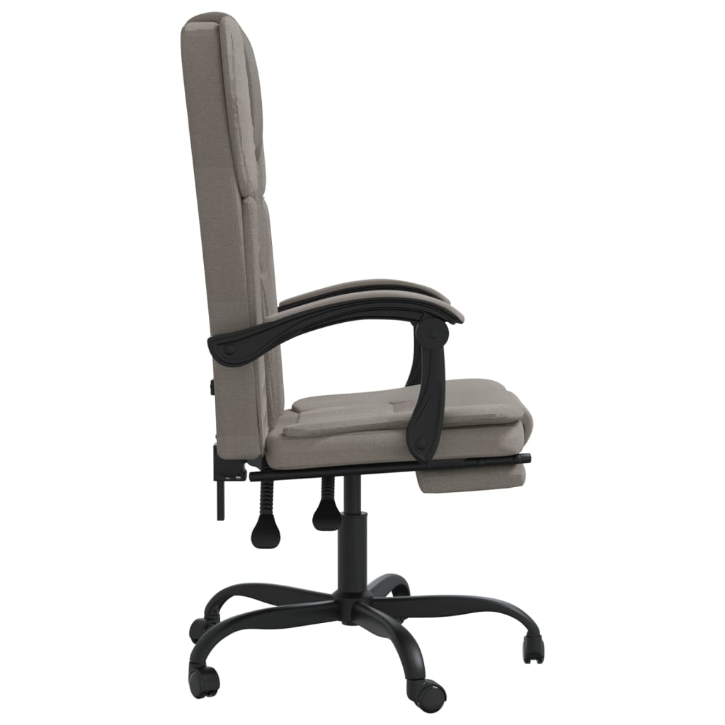 Fauteuil inclinable de bureau Taupe Tissu - XIOS