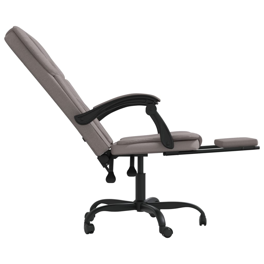 Fauteuil inclinable de bureau Taupe Tissu - XIOS