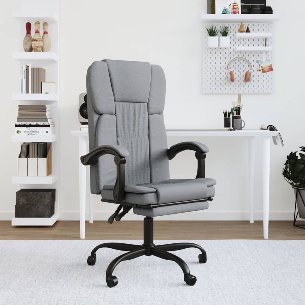 Fauteuil inclinable de bureau Gris clair Tissu - XIOS
