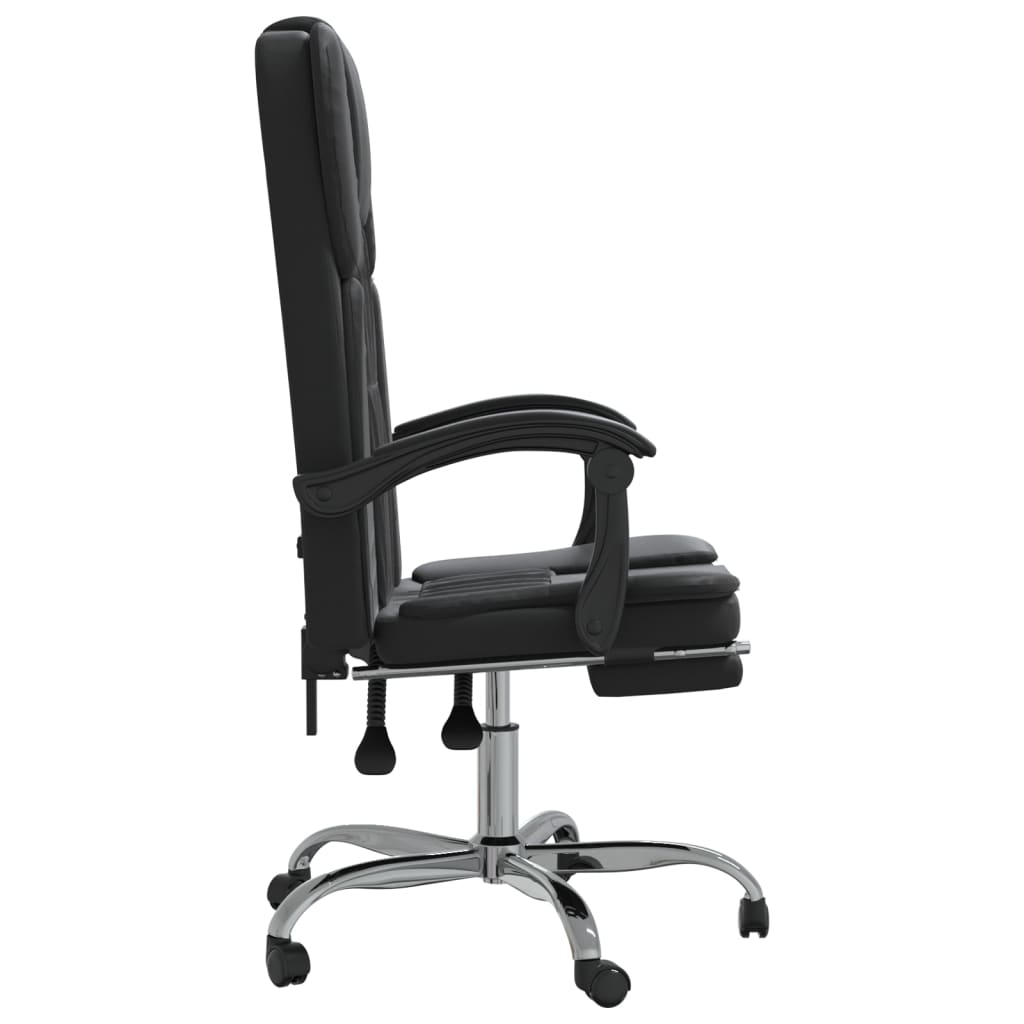 Fauteuil inclinable de bureau Noir Similicuir