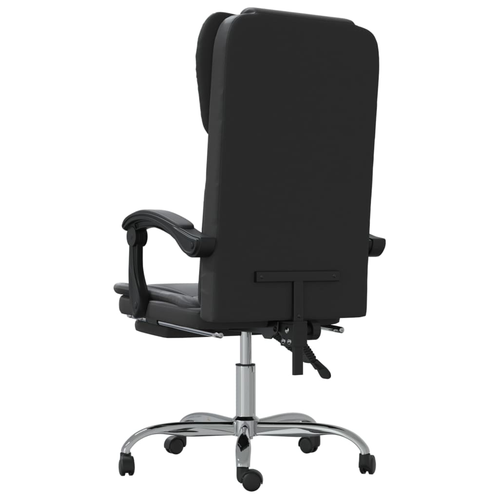 Fauteuil inclinable de bureau Noir Similicuir