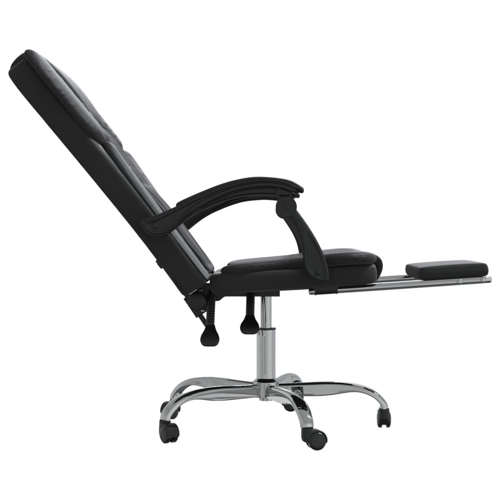 Fauteuil inclinable de bureau Noir Similicuir