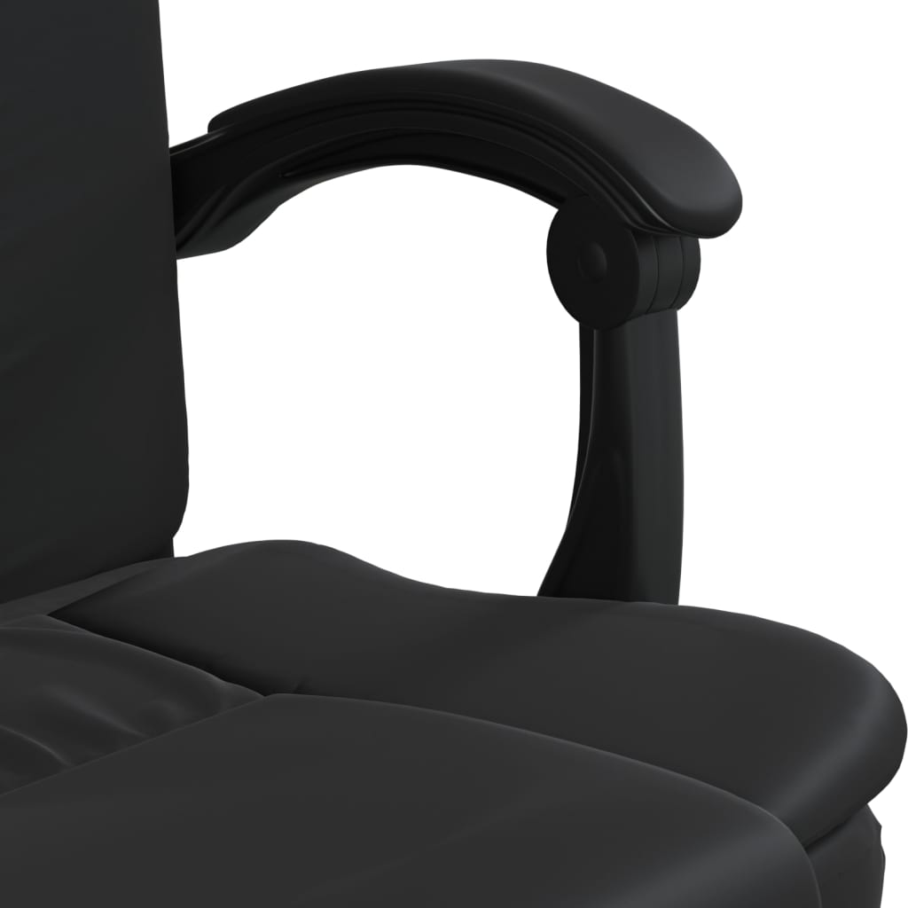 Fauteuil inclinable de bureau Noir Similicuir
