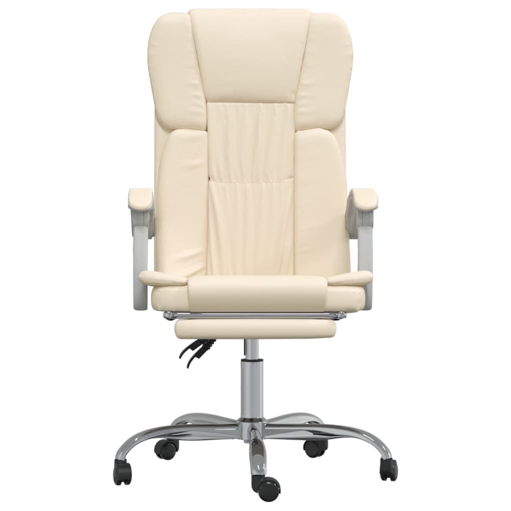 Fauteuil inclinable de bureau Crème Similicuir - XIOS