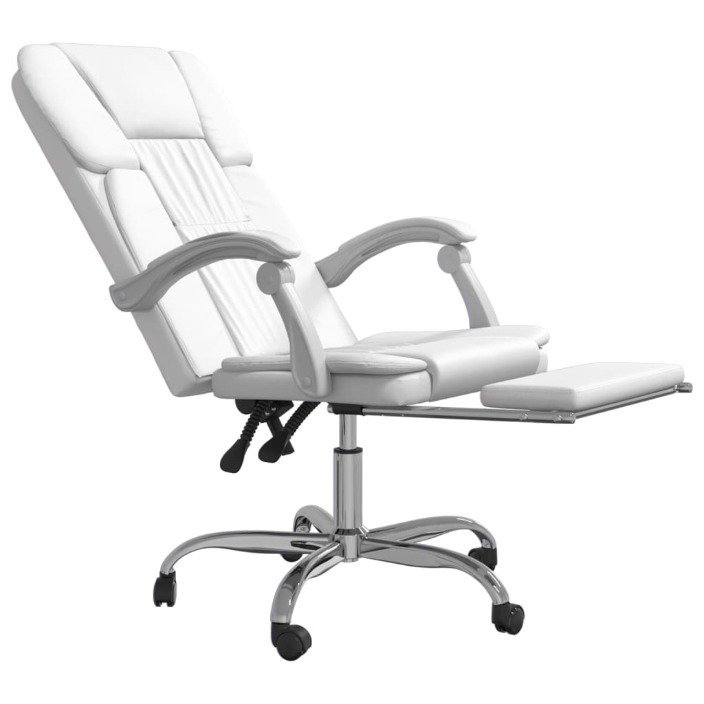 Fauteuil inclinable de bureau Blanc Similicuir - XIOS