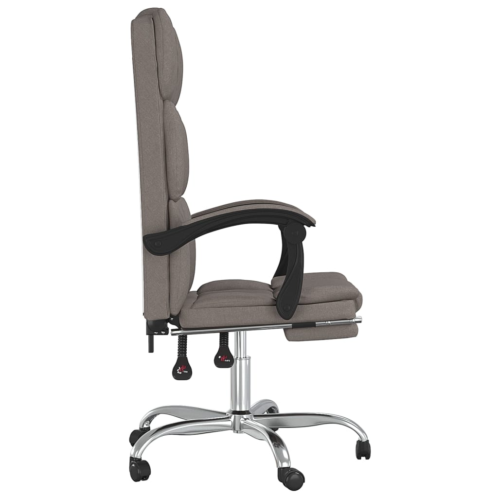Fauteuil inclinable de bureau Taupe Tissu - XIOS