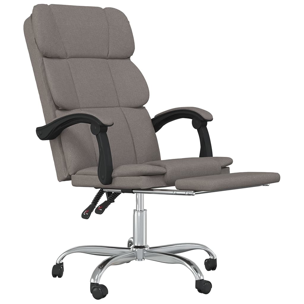 Fauteuil inclinable de bureau Taupe Tissu - XIOS