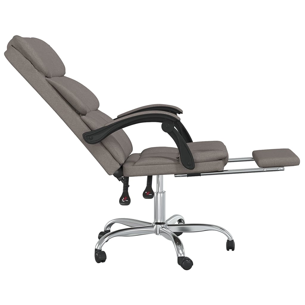 Fauteuil inclinable de bureau Taupe Tissu - XIOS