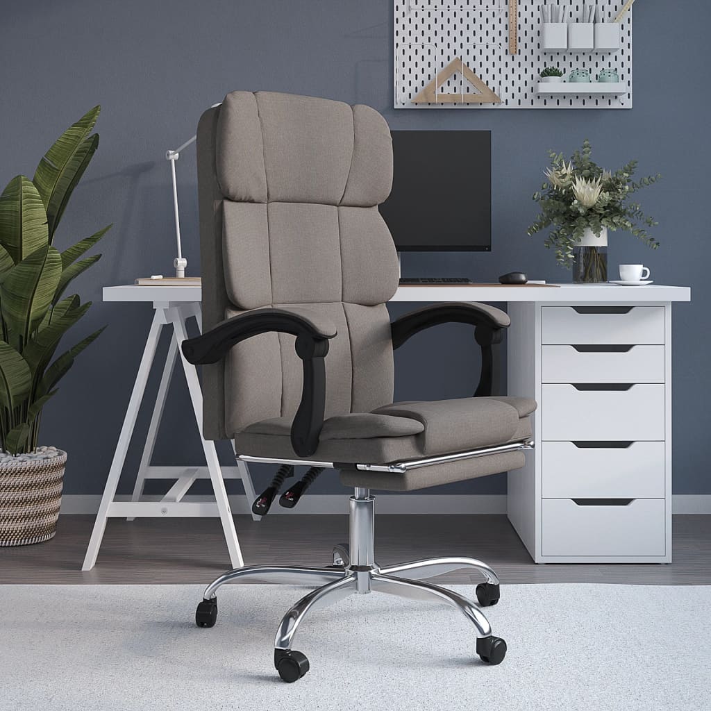 Fauteuil inclinable de bureau Taupe Tissu - XIOS